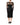 Dolce & Gabbana Black Lace Trim Cotton Sheath Midi Dress