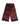 Dolce & Gabbana Maroon Silk Satin Fringes Neck Foulard Scarf